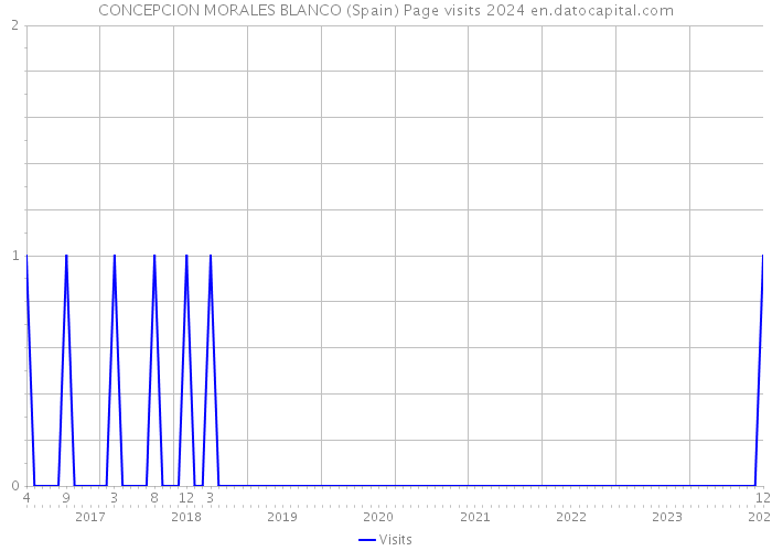 CONCEPCION MORALES BLANCO (Spain) Page visits 2024 