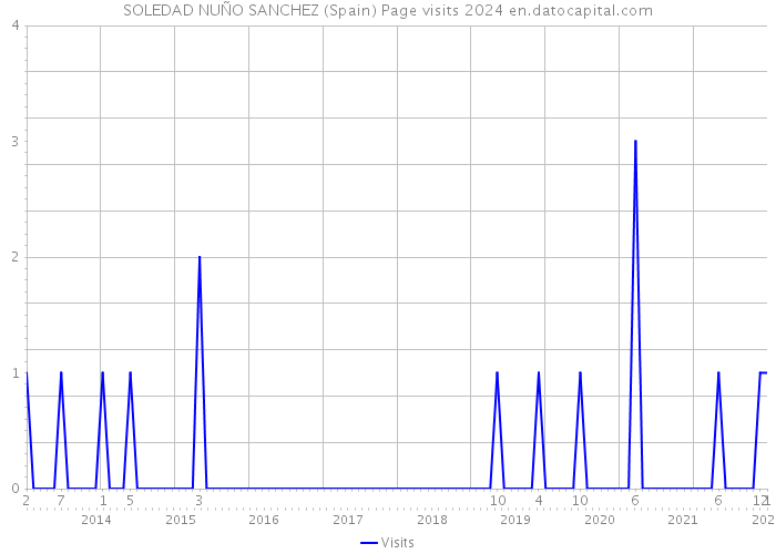 SOLEDAD NUÑO SANCHEZ (Spain) Page visits 2024 