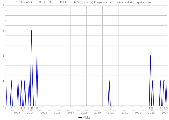 MONKAVAL SOLUCIONES INGENIERIA SL (Spain) Page visits 2024 