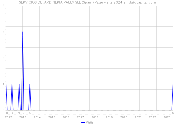 SERVICIOS DE JARDINERIA PAELX SLL (Spain) Page visits 2024 