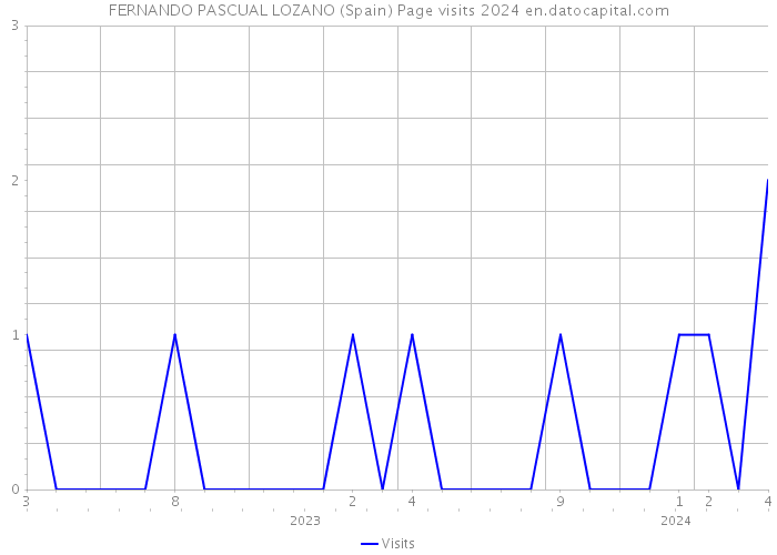FERNANDO PASCUAL LOZANO (Spain) Page visits 2024 