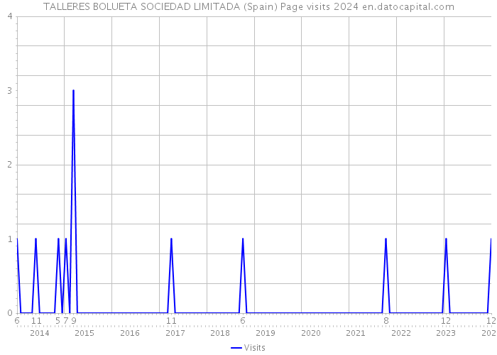 TALLERES BOLUETA SOCIEDAD LIMITADA (Spain) Page visits 2024 
