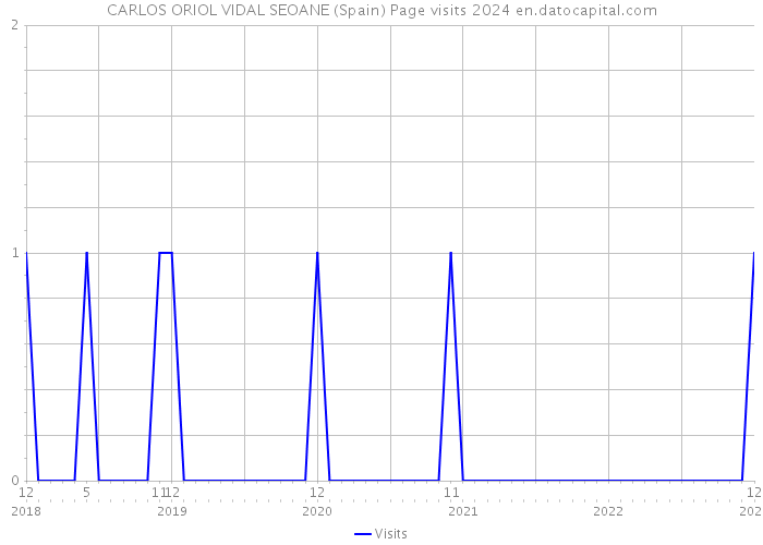 CARLOS ORIOL VIDAL SEOANE (Spain) Page visits 2024 