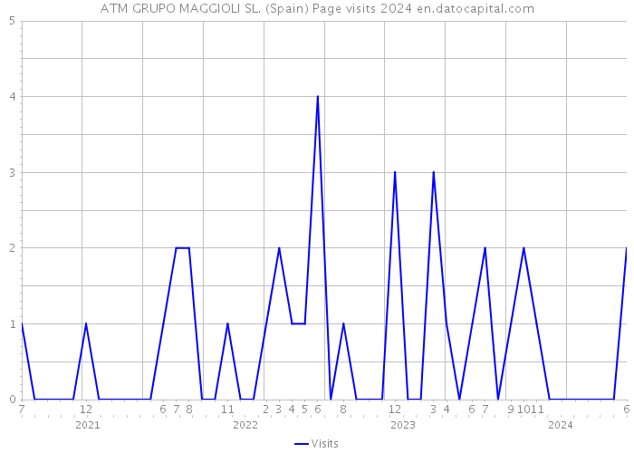 ATM GRUPO MAGGIOLI SL. (Spain) Page visits 2024 