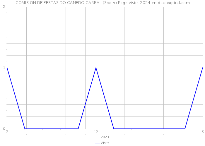 COMISION DE FESTAS DO CANEDO CARRAL (Spain) Page visits 2024 