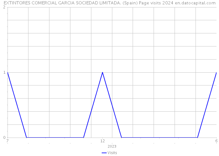 EXTINTORES COMERCIAL GARCIA SOCIEDAD LIMITADA. (Spain) Page visits 2024 