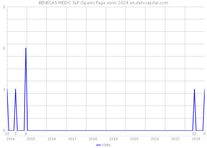 BENEGAS MEDIC SLP (Spain) Page visits 2024 