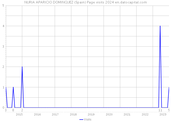 NURIA APARICIO DOMINGUEZ (Spain) Page visits 2024 