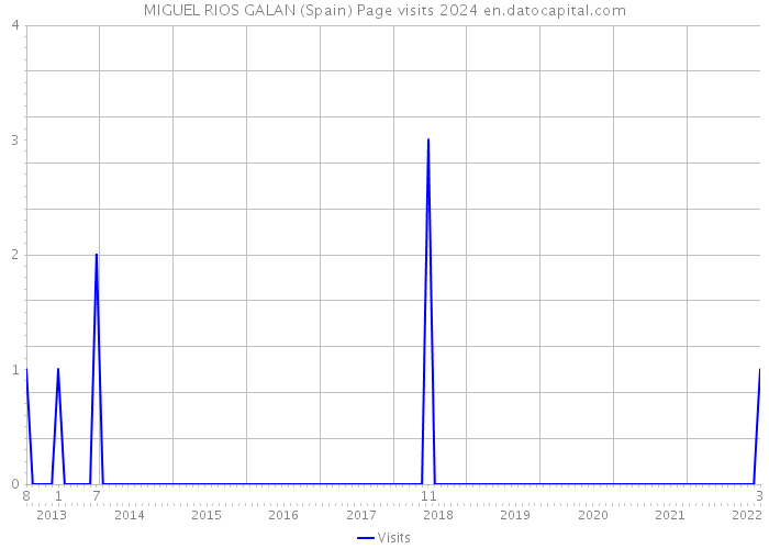 MIGUEL RIOS GALAN (Spain) Page visits 2024 