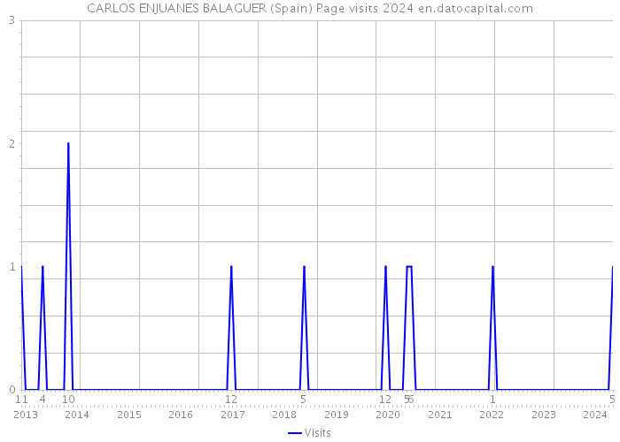 CARLOS ENJUANES BALAGUER (Spain) Page visits 2024 