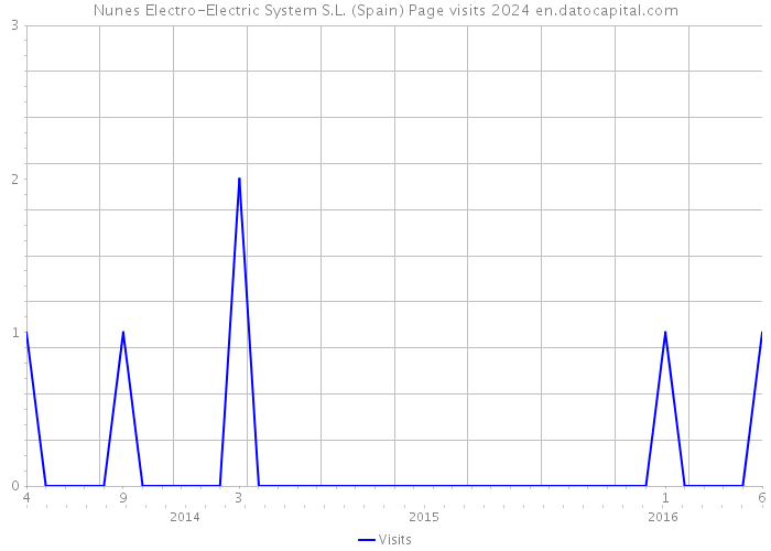 Nunes Electro-Electric System S.L. (Spain) Page visits 2024 