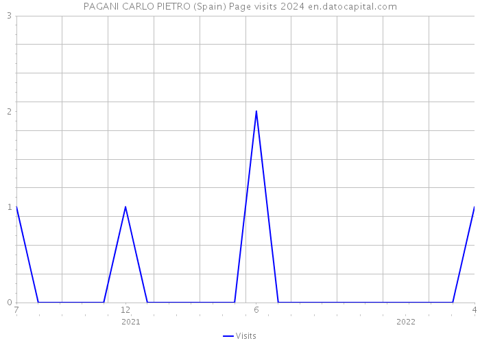 PAGANI CARLO PIETRO (Spain) Page visits 2024 