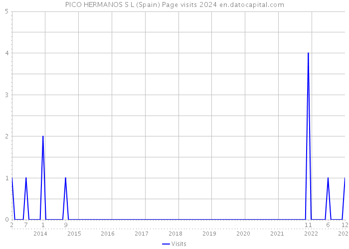 PICO HERMANOS S L (Spain) Page visits 2024 