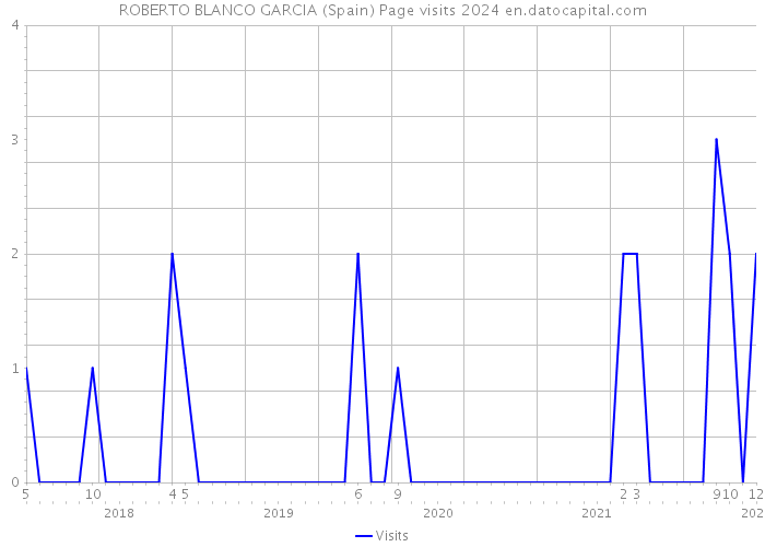 ROBERTO BLANCO GARCIA (Spain) Page visits 2024 