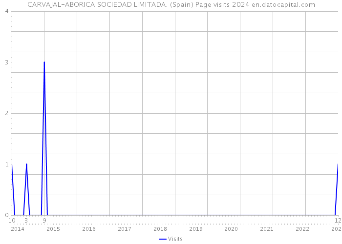 CARVAJAL-ABORICA SOCIEDAD LIMITADA. (Spain) Page visits 2024 