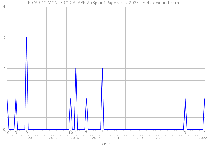 RICARDO MONTERO CALABRIA (Spain) Page visits 2024 