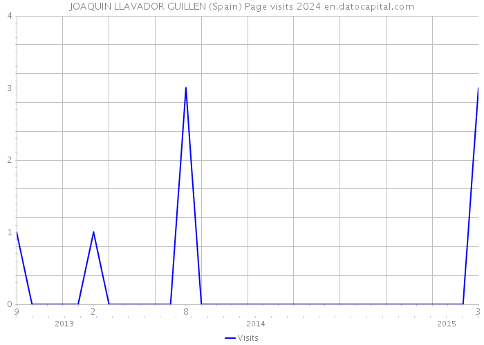 JOAQUIN LLAVADOR GUILLEN (Spain) Page visits 2024 