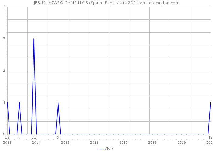 JESUS LAZARO CAMPILLOS (Spain) Page visits 2024 