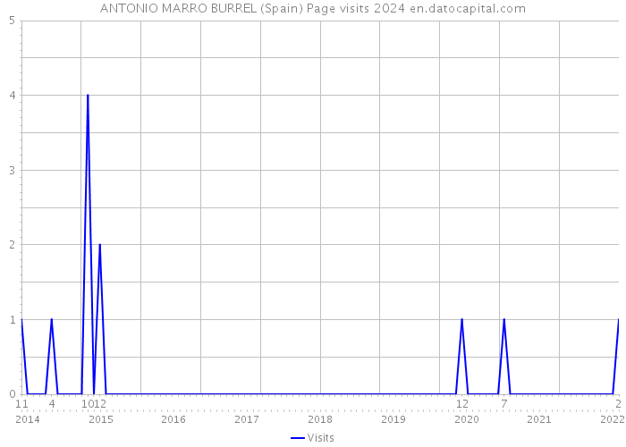 ANTONIO MARRO BURREL (Spain) Page visits 2024 
