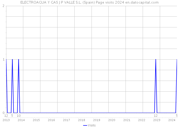 ELECTROAGUA Y GAS J P VALLE S.L. (Spain) Page visits 2024 