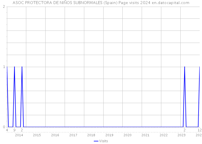 ASOC PROTECTORA DE NIÑOS SUBNORMALES (Spain) Page visits 2024 