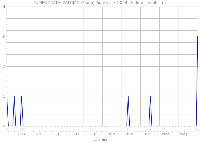 RUBEN PRADA PALOMO (Spain) Page visits 2024 