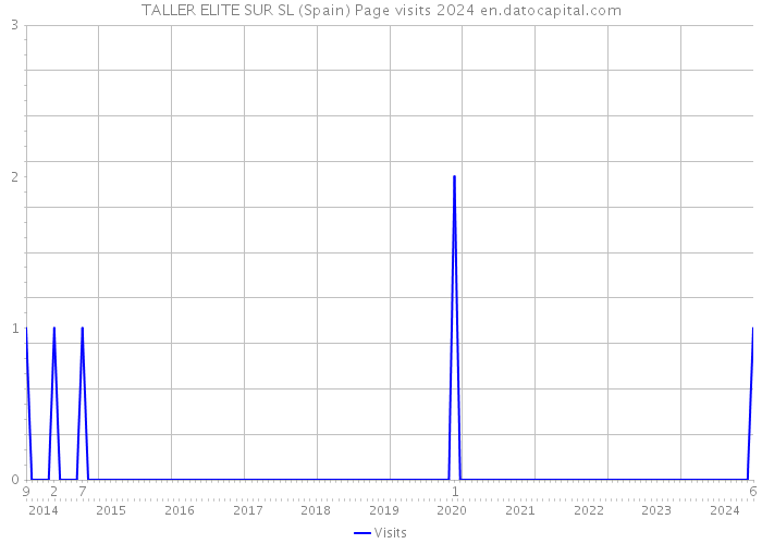 TALLER ELITE SUR SL (Spain) Page visits 2024 