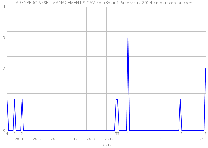 ARENBERG ASSET MANAGEMENT SICAV SA. (Spain) Page visits 2024 