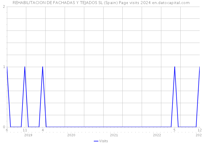 REHABILITACION DE FACHADAS Y TEJADOS SL (Spain) Page visits 2024 