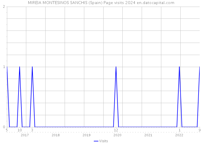 MIREIA MONTESINOS SANCHIS (Spain) Page visits 2024 