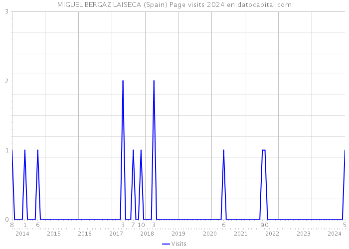 MIGUEL BERGAZ LAISECA (Spain) Page visits 2024 