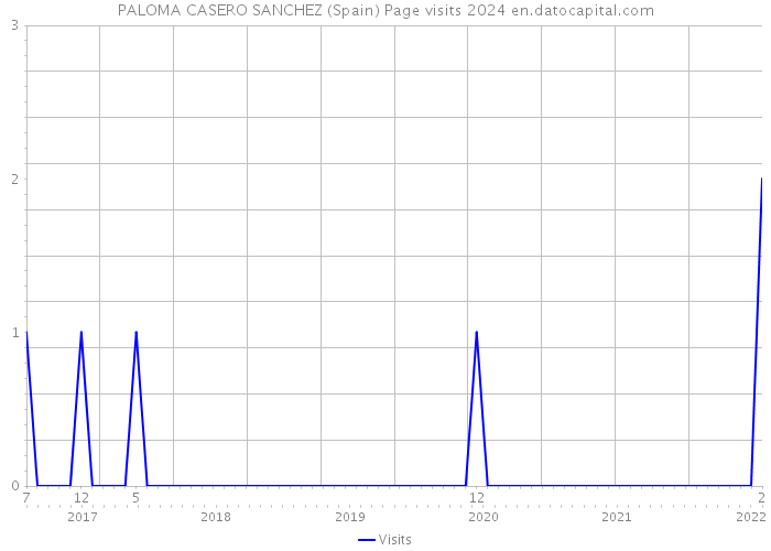 PALOMA CASERO SANCHEZ (Spain) Page visits 2024 