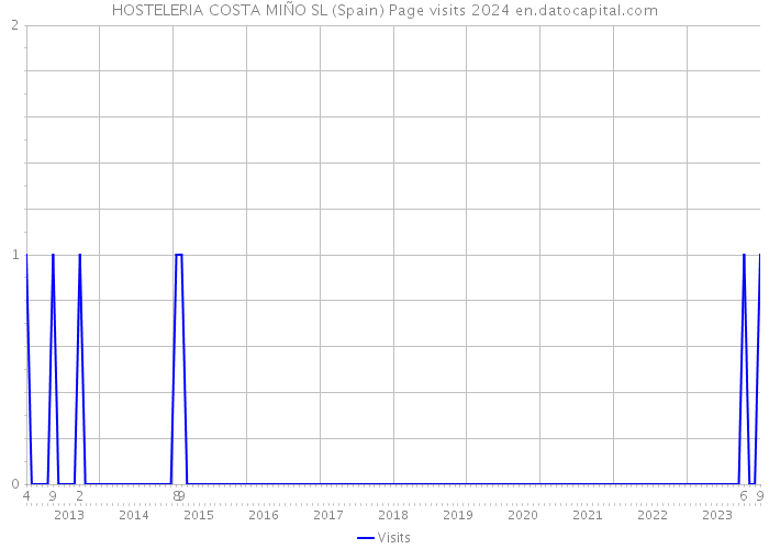 HOSTELERIA COSTA MIÑO SL (Spain) Page visits 2024 