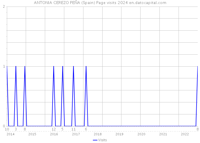 ANTONIA CEREZO PEÑA (Spain) Page visits 2024 