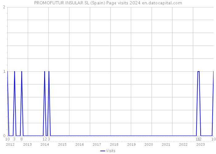 PROMOFUTUR INSULAR SL (Spain) Page visits 2024 