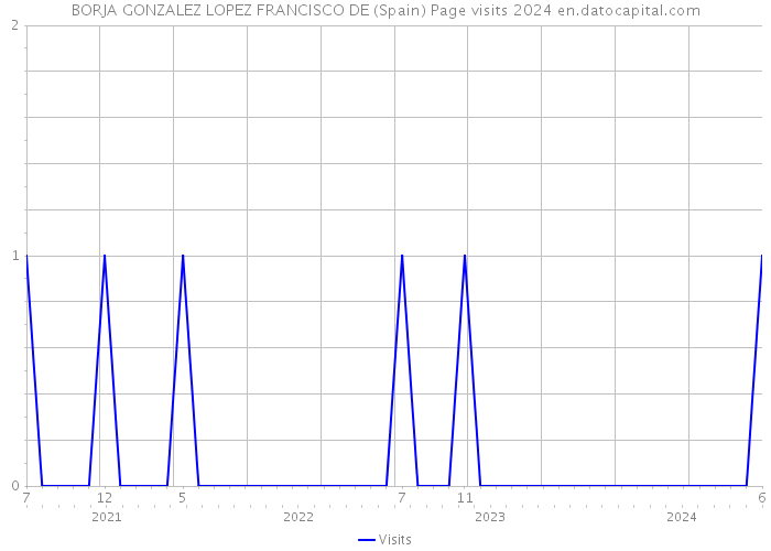 BORJA GONZALEZ LOPEZ FRANCISCO DE (Spain) Page visits 2024 