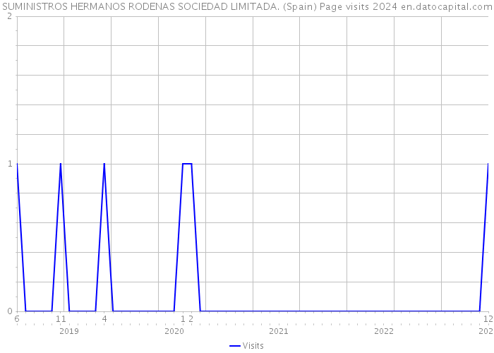 SUMINISTROS HERMANOS RODENAS SOCIEDAD LIMITADA. (Spain) Page visits 2024 