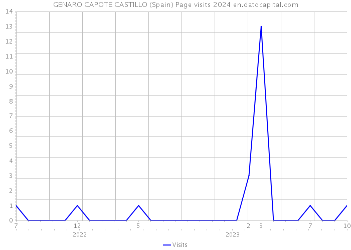 GENARO CAPOTE CASTILLO (Spain) Page visits 2024 