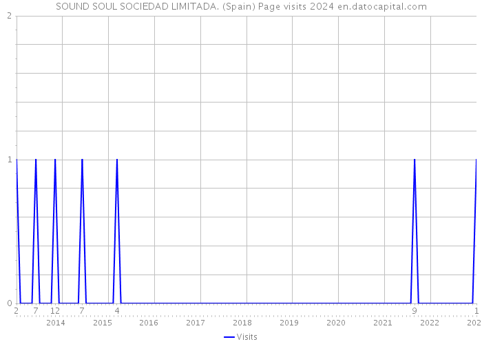 SOUND SOUL SOCIEDAD LIMITADA. (Spain) Page visits 2024 