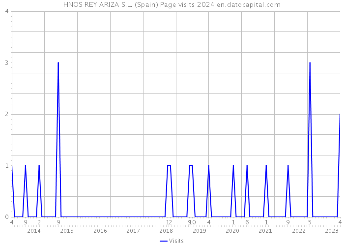 HNOS REY ARIZA S.L. (Spain) Page visits 2024 