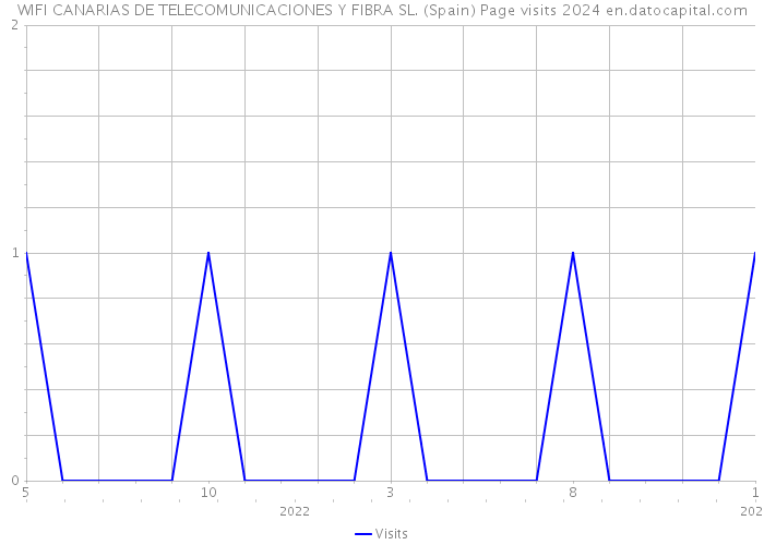 WIFI CANARIAS DE TELECOMUNICACIONES Y FIBRA SL. (Spain) Page visits 2024 