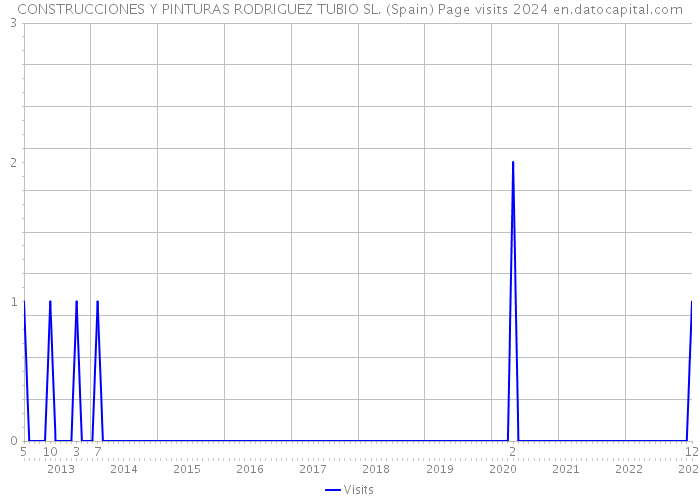 CONSTRUCCIONES Y PINTURAS RODRIGUEZ TUBIO SL. (Spain) Page visits 2024 