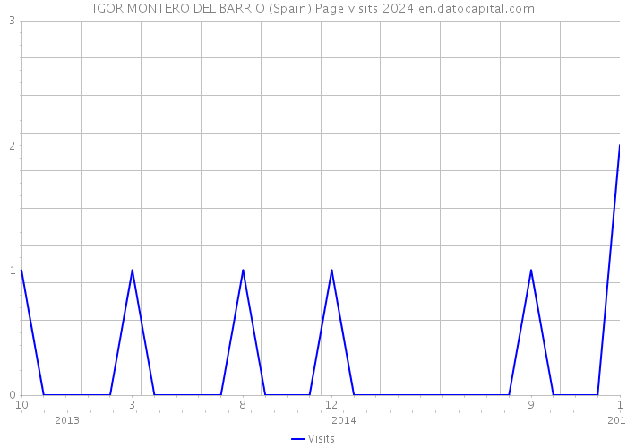 IGOR MONTERO DEL BARRIO (Spain) Page visits 2024 