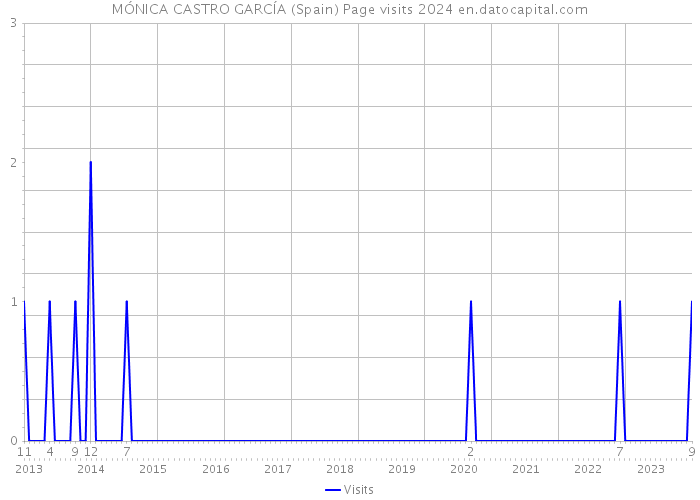 MÓNICA CASTRO GARCÍA (Spain) Page visits 2024 
