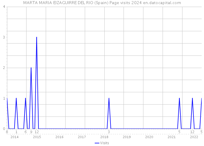 MARTA MARIA EIZAGUIRRE DEL RIO (Spain) Page visits 2024 