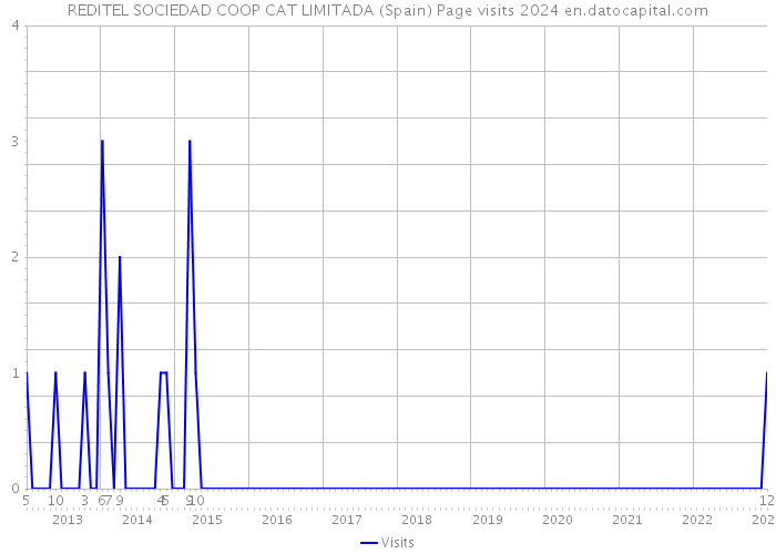 REDITEL SOCIEDAD COOP CAT LIMITADA (Spain) Page visits 2024 