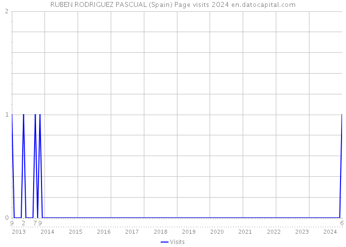 RUBEN RODRIGUEZ PASCUAL (Spain) Page visits 2024 