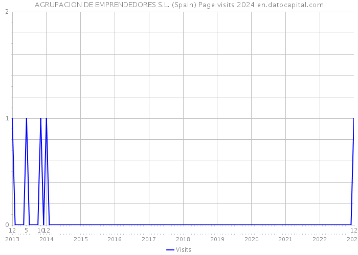 AGRUPACION DE EMPRENDEDORES S.L. (Spain) Page visits 2024 