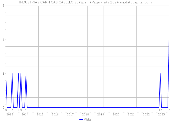 INDUSTRIAS CARNICAS CABELLO SL (Spain) Page visits 2024 