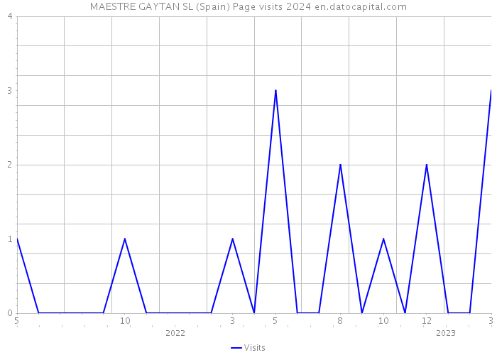 MAESTRE GAYTAN SL (Spain) Page visits 2024 